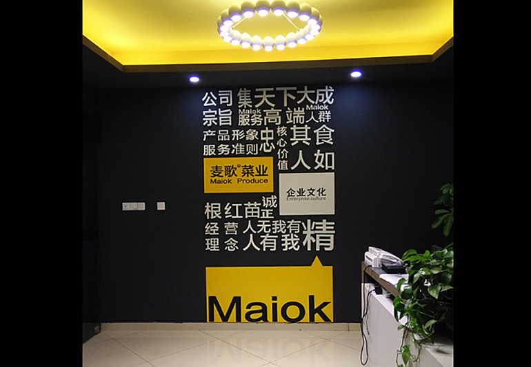 麥歌菜業文化墻展示